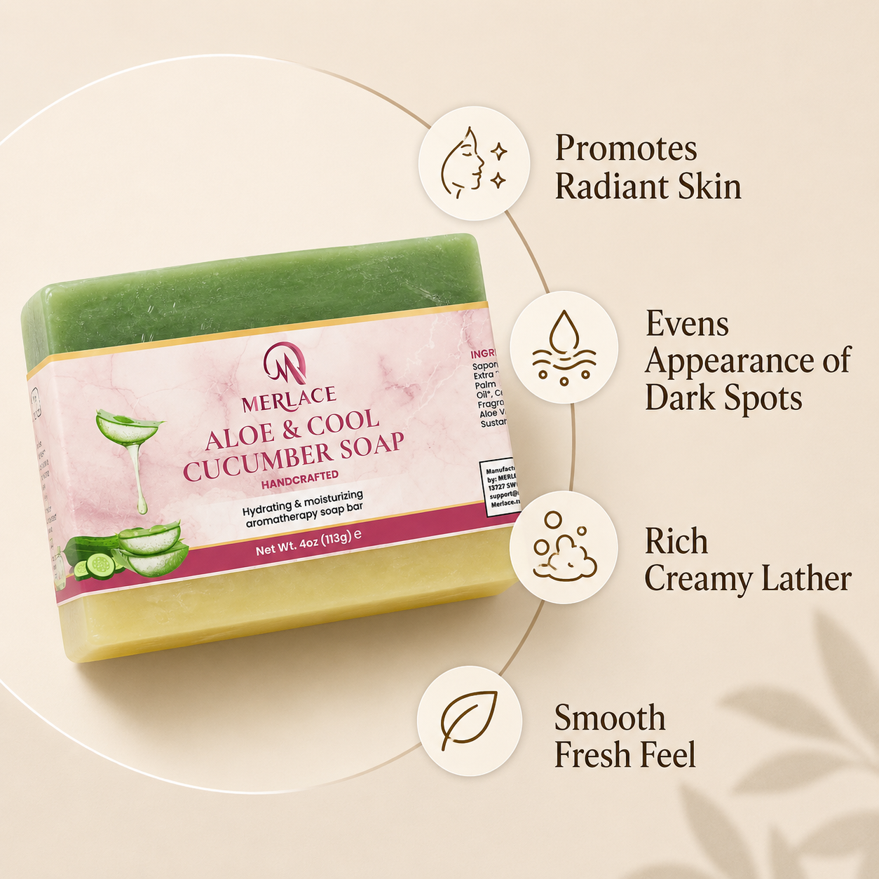 aloe & cool cucumber soap