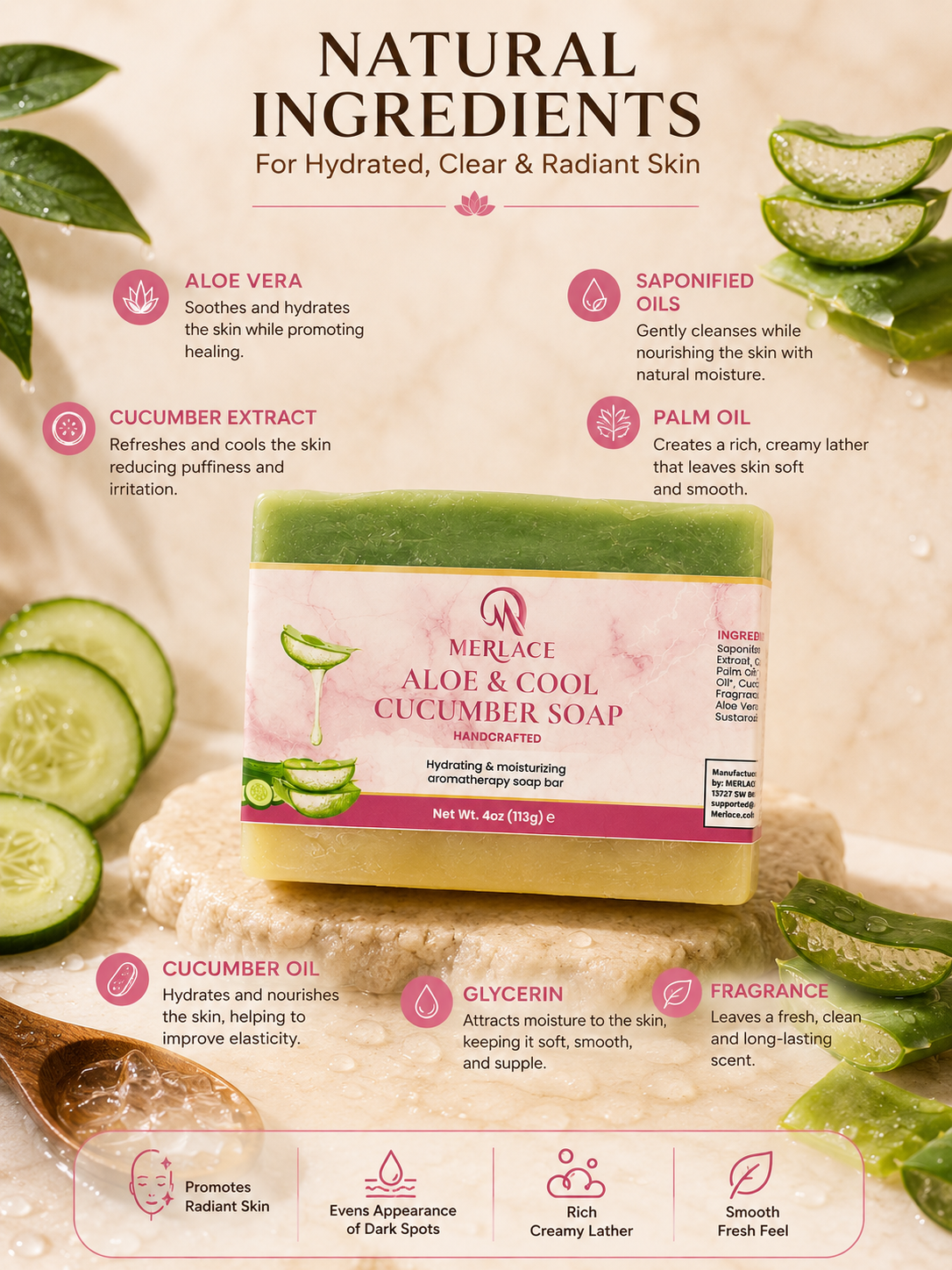 aloe & cool cucumber soap